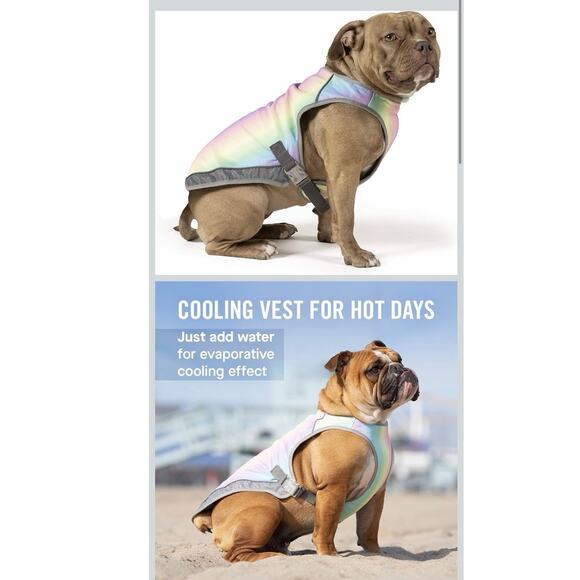 Canada Pooch Other - NWT Canada Pooch Rainbow Dog Cooling Vest 22”